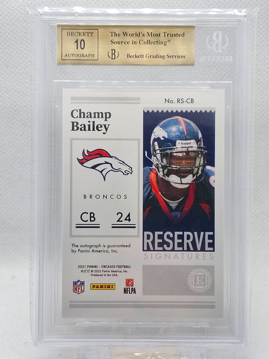 2021 Panini Encased Champb Bailey Reserve Signatures /5 Sapphire