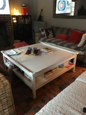 belle table basse long island 120 x 120 /