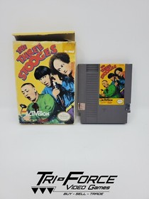 The Three Stooges Nintendo NES CB with original box, Tested ! Free Shipping
