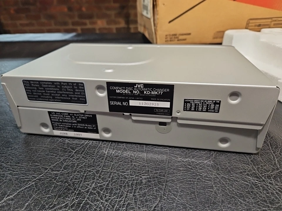 **Open Box/NO CONTROLLER or CORDS** JVC 12-Disc Car CD Changer ONLY KD-MK77 - Image 4 of 4