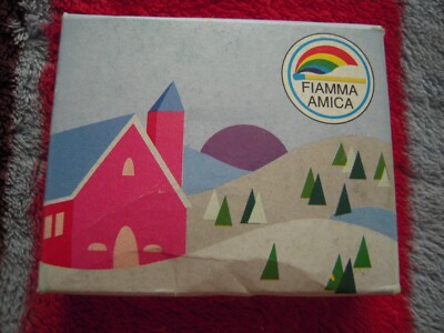 NOS SEALED VINTAGE 60'S FIAMMA AMICA - ROME, ITALY MATCHBOX 2-1/2''X2-1/16''X1/2''