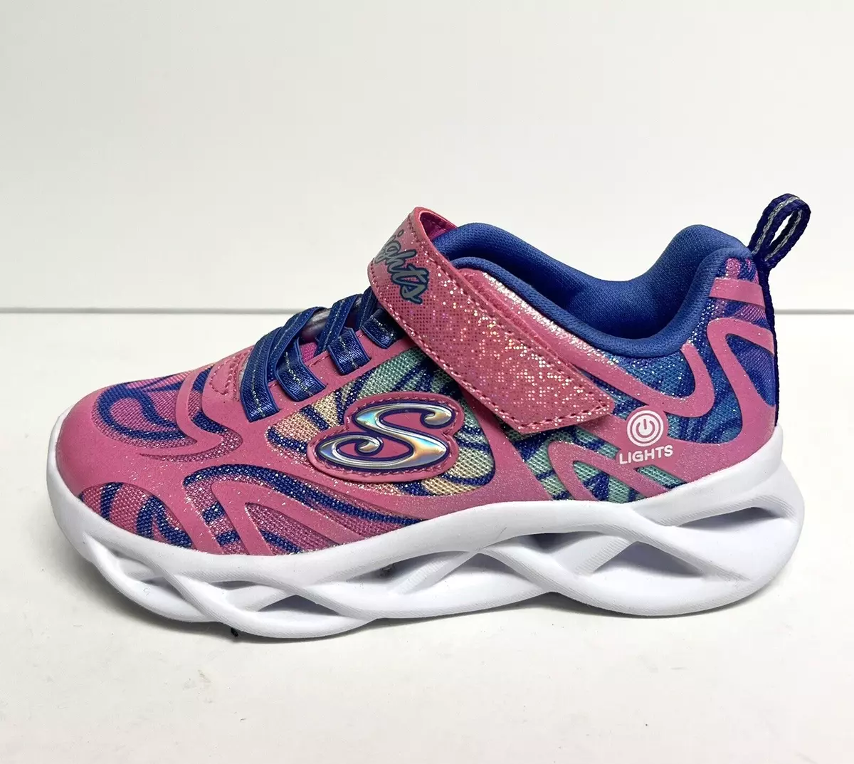 Skechers Girls S Lights Dazzle Flash Sneaker Size 11 M Little Kid