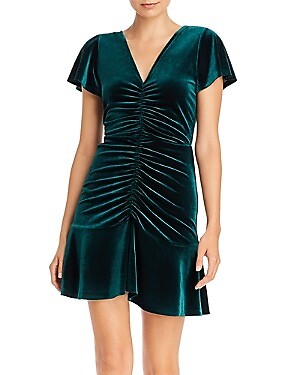green emerald velvet dress La Femme 25500 Prom Dress - Navy