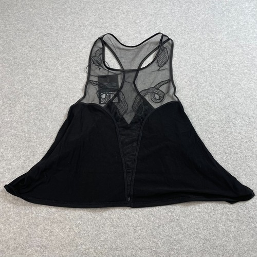 Thistle And Spire Medusa Pant Tank Woman S Black Embroidered Snake Sexy Lingerie - Picture 13 of 19