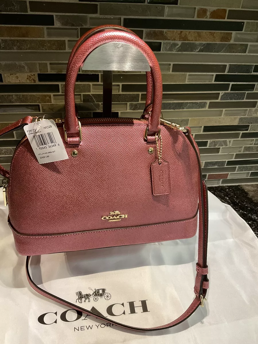 Coach Mini Sierra Satchel Purse Crossbody Metallic Blush 29170 eBay