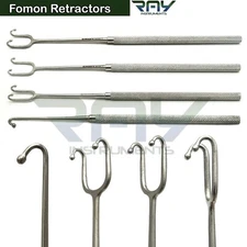 Fomon Retractors Single & Double Prong Ball End ENT Surgical Instrument