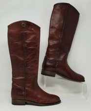 Frye Redwood Melissa Button 2 Pull On Leather Boots 3475448-RDD Womens Sz 5.5B 