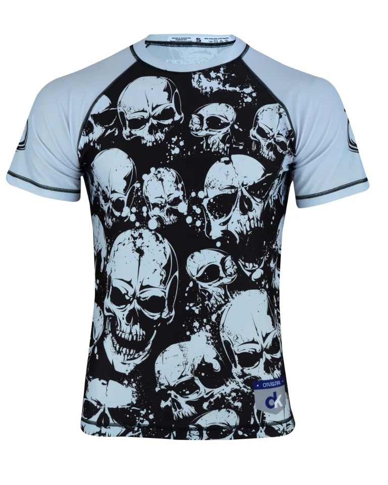 SKULL DRAGON  MMA Compression Wear BJJ / BOXING Rash Guards  Shirt + Shorts Set  - Image 2 of 4