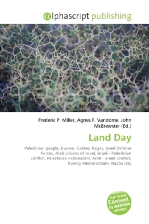 Frederic P. Miller (u. A.) | Land Day | Taschenbuch | Englisch