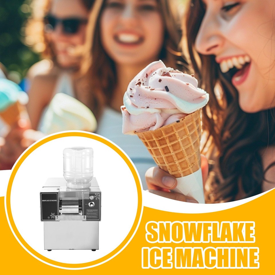 Commercial Snowflake Ice Machine, Snow Cone Machine, Ice Shaver Slush ...