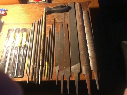 LOT OF 22 Vintage Round, Flat, Triangle, 1/2 Round, FILES RASPS, Mix Manufaturer - Picture 2 of 24