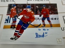 Laurent Dauphin Montreal Canadiens 8x10 Photo Signed Autograph Go Habs Go Coa C