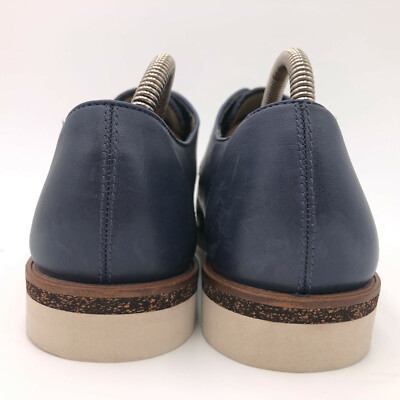 Clarks Tor England Navy Leather Derby Casual Oxford Mens US  display picture 2