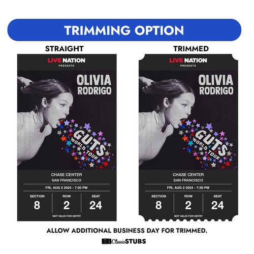 Personalized Live Stubs Digital Collectible Ticket (Printed Copy) - Picture 4 of 4