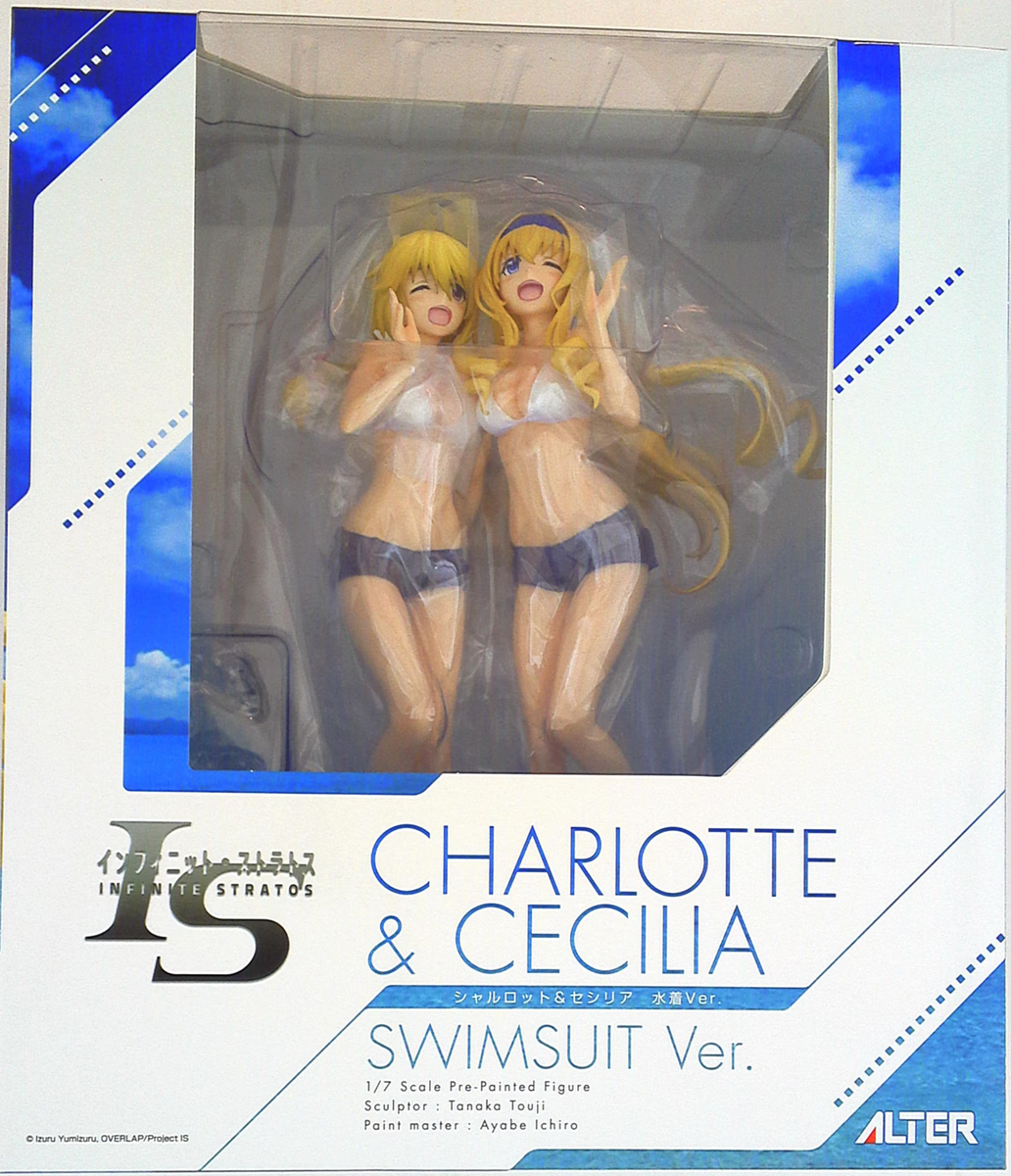 NEW IS Infinite Stratos Charlotte & Cecilia Swimsuit ver. 1:7 PVC