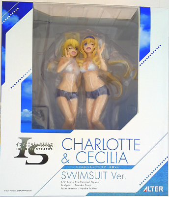 NEW IS Infinite Stratos Charlotte & Cecilia Swimsuit ver. 1:7 PVC