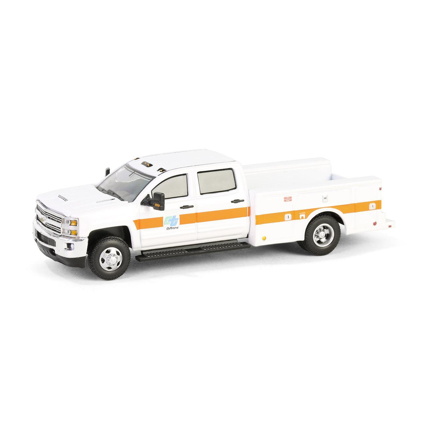 1/64 2016 Silverado 3500 HD Кровать с двойным обслуживанием CalTrans для водителей с двойным обслуживанием 46150-C