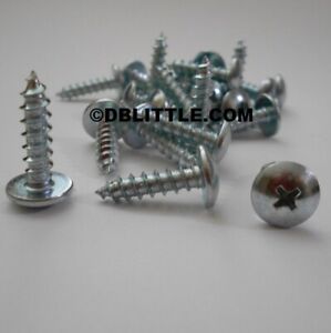 100 Pieces Hardened Zinc Plated #10 X 3/4&#034; Truss Head Self Tapping Screw