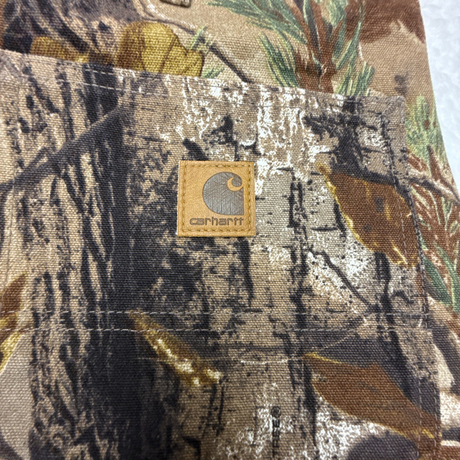 Carhartt Work Camo AP Dungaree Fit Pants Mens 36X32 B235 CAP Camo NWT NOS thumbnail 7