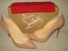 100% AUTH NEW WOMEN LOUBOUTIN PIGALLE FOLLIES NUDE 100 PATENT PUMPS/HEELS US 10 — photo 6