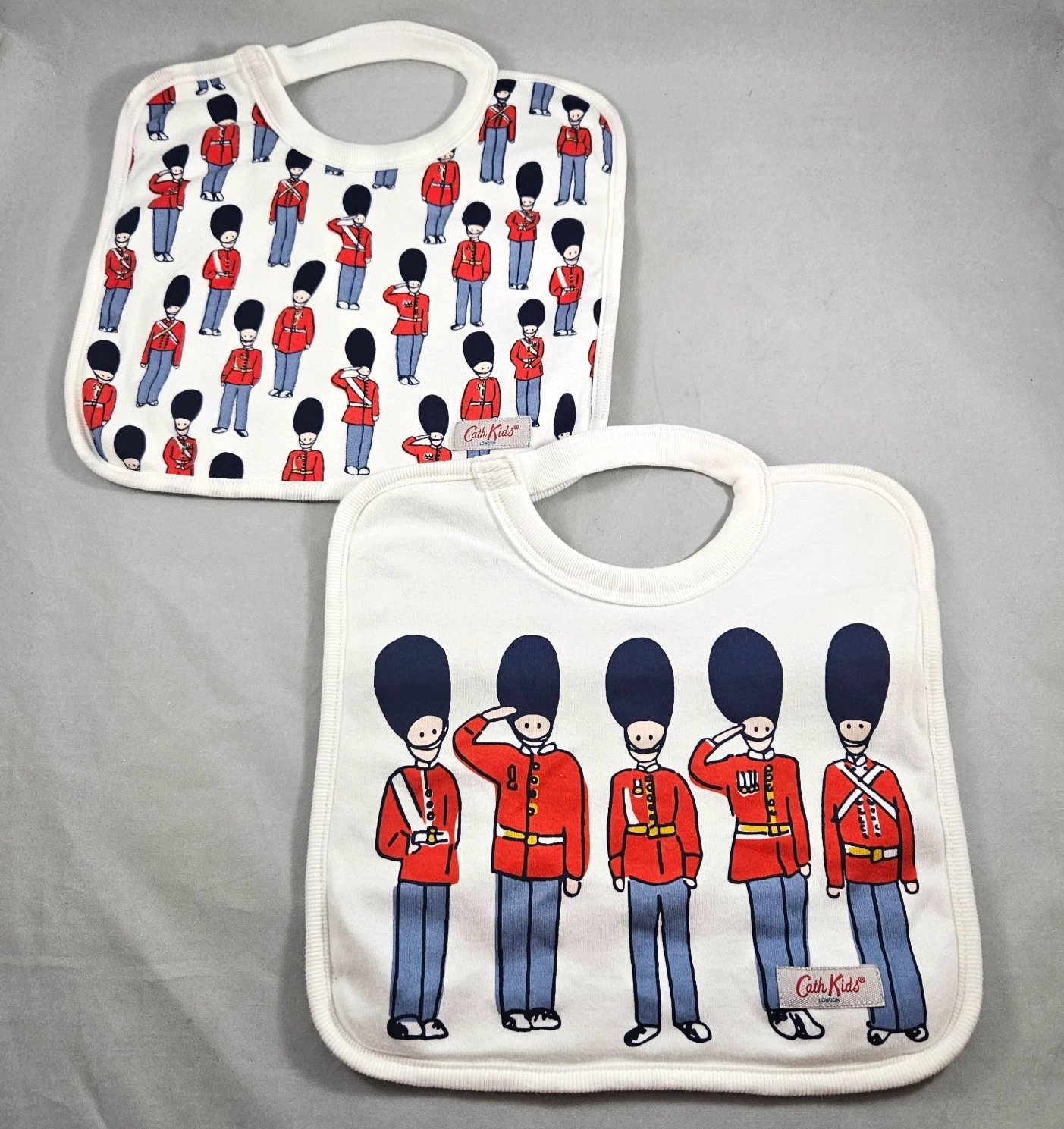 Set of 2 Cath Kids London Baby Bibs White British Royal Guard Terry Back
Opens in a new window or ta