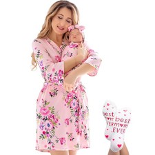 ECO BABY Mommy and Me Robe Swaddle Set  Maternity Small, Grace