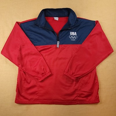 USA Olympic Committee London 2012 Team Men's Large Quarter-Zip Pullover Jacket