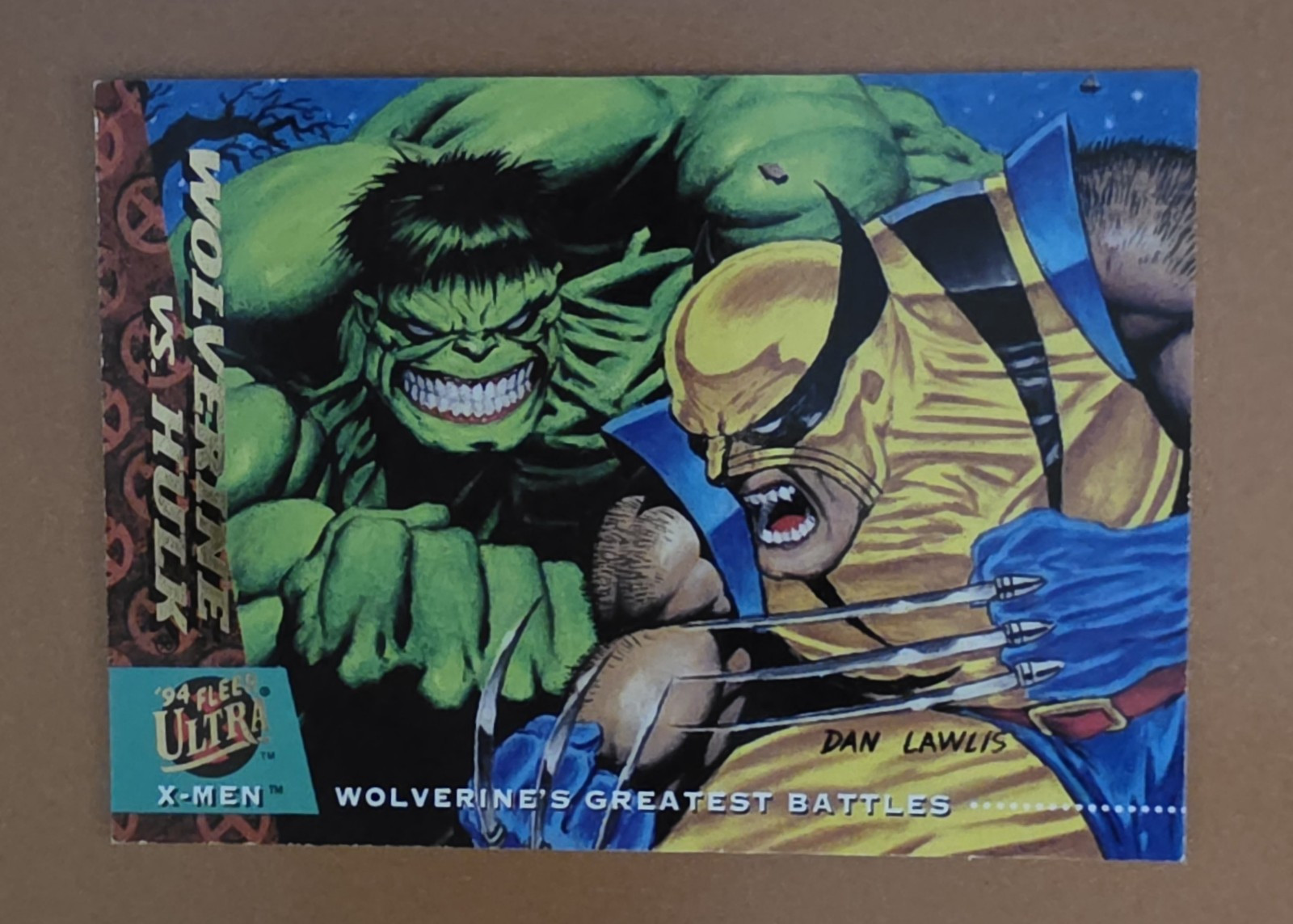 1994 FLEER ULTRA MARVEL X-MEN WOLVERINE VS. HULK CARD #140