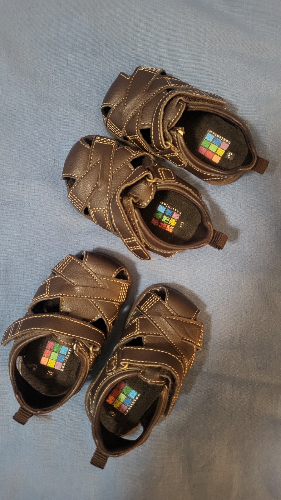 Sandals Brown Flexible Traction Lot Of Two Size 3
