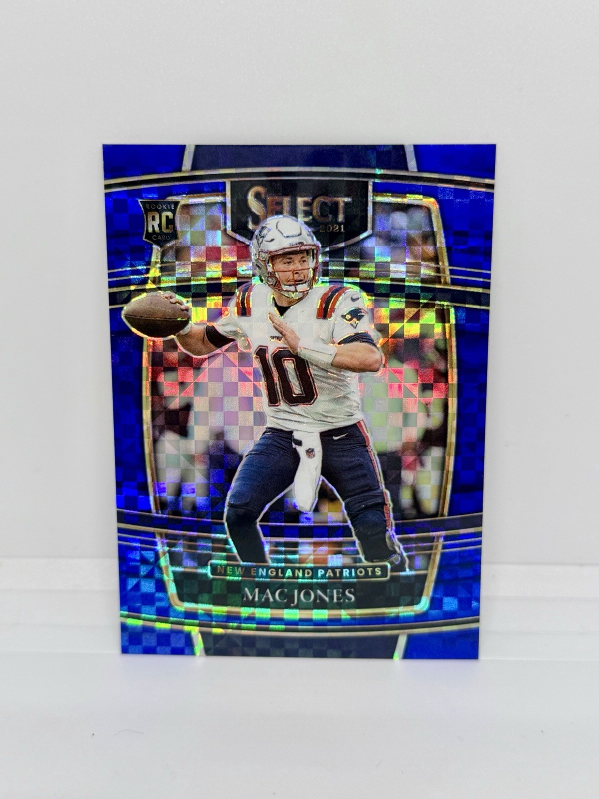 MAC JONES Rookie 2021 Select Concourse Blue Prizm /199 Patriots RC #2l4