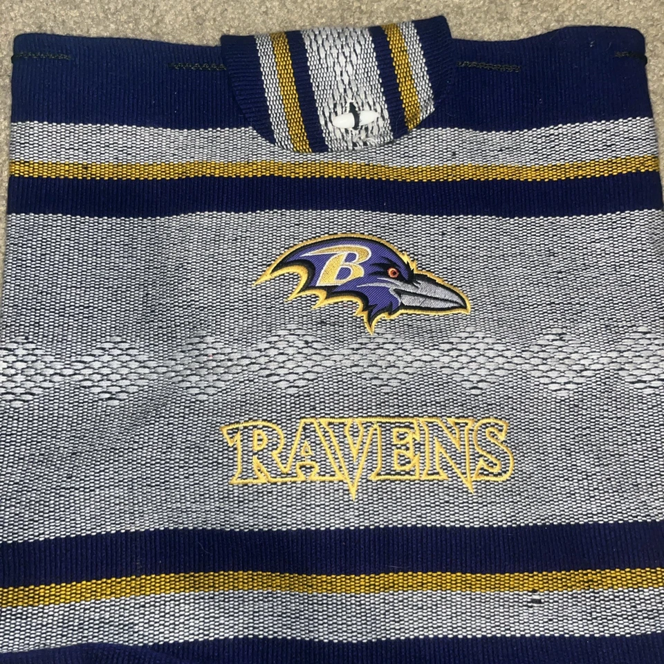 Baltimore Ravens Fútbol Cinch Bolso Mochila Tejido Navajo Manta Estilo Bolso NFL Foto 3 de 4