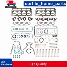 Full Cylinder Head Gasket Set Bolts For 2007-13 Chevrolet GMC Sierra Buick 5.3L