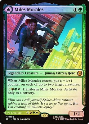 MTG FOIL Miles Morales // Ultimate Spider-Man  - Marvel's Spider-Man #108