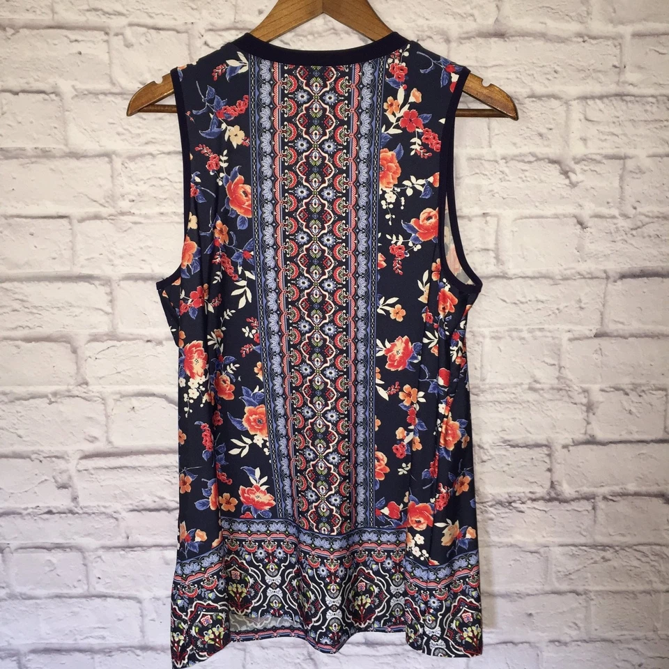 Alyx blouse sleeveless floral boho festival XL womens tunic long cottagecore - Image 4 of 4
