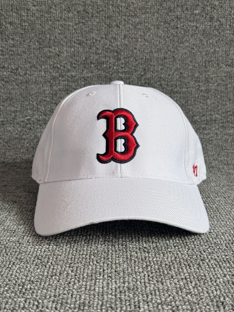 '47 Brand Boston Red Sox MLB White Snapback Cap Red B Logo