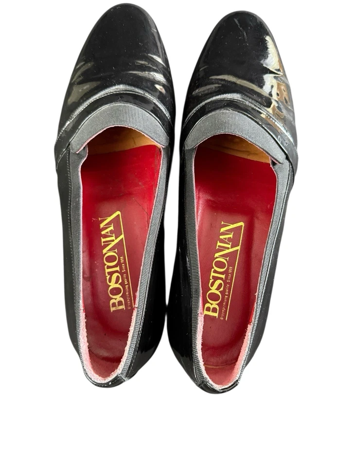 Esmoquin florentino bostoniano mocasines zapatos de vestir para hombre talla 11 N negro hecho en Italia Foto 4 de 4