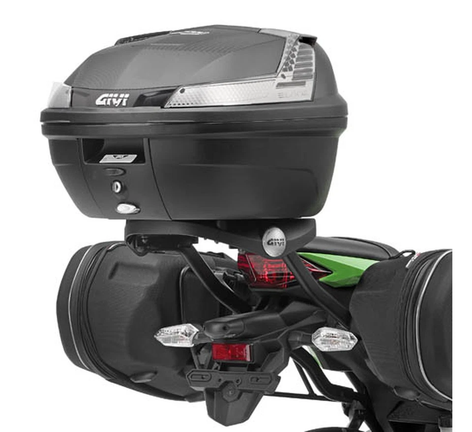 MONOKEY TREKKER BLACK ALUMINIUM TOP CASE - 46 LT GIVI KAWASAKI NINJA 300 2015 15 Foto 2 de 4