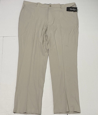 Walter Hagen Mens 11 Big & Tall Golf Pants Size 50x30 Light Khaki MSRP $90