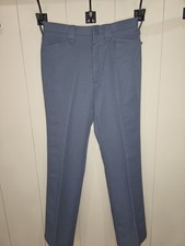 Vtg 70's Farah Authentic Trousers. Navy Blue. Western Size 34x33