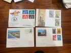 Group of 4 Early Unused China Taiwan FDC Covers
