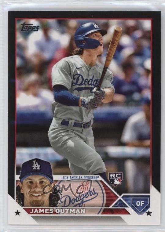 2023 Topps Series 2 Black 53/72 James Outman #395 0fo5