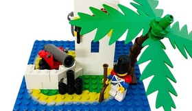 LEGO 6265 SABRE ISLAND 1989 PIRATE THEME OUTPOST FORT 2 MISSING 2 REPLACED *READ