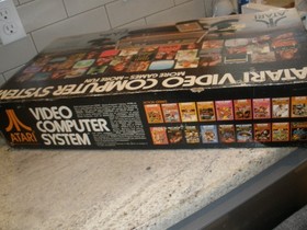 VINTAGE ATARI 2600 CONSOLE IN BOX CX-2600A TESTED WORKS GAMES CONTROLLERS