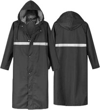 Unisex Adult Waterproof Raincoat Rain Coat Hooded Jacket Poncho Rainwear Camping