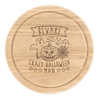 Beware VerrüCkte Halloween Mann Rund Zerkleinern KäSebrett Papa Lustig Geist
