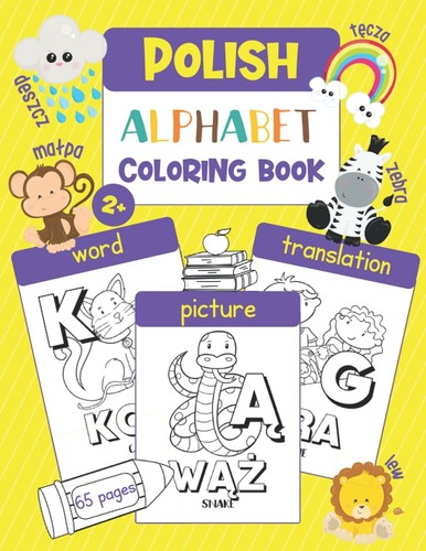 chatty parrot Polish Alphabet Coloring Book (Paperback)
