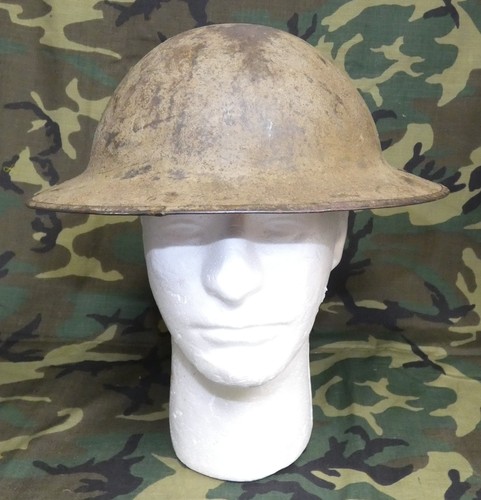 Original WW2 British Army Hadfields Mfg HS 86 Steel Brodie Helmet