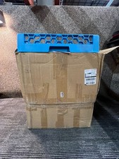 (QTY 6) Carlisle RTP14 OptiClean Full Size All Purpose Tall Peg Rack, Poly Blue