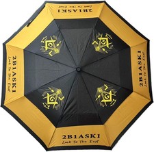 Mason 2 Fold Collapsible Umbrella Black