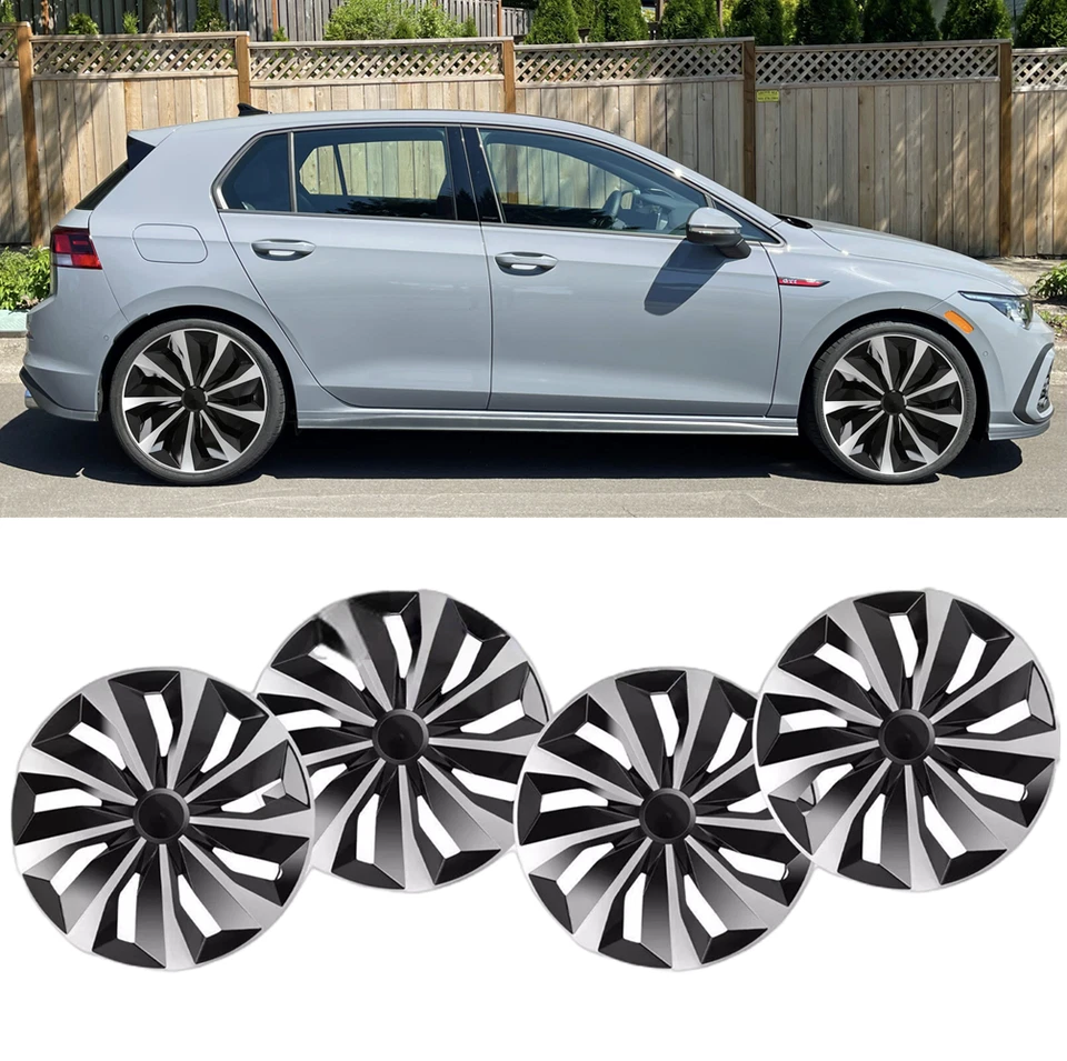 4 Stück 16" Zoll Radkappen Satz Radzierblenden Radblenden R16 für VW Golf Touran